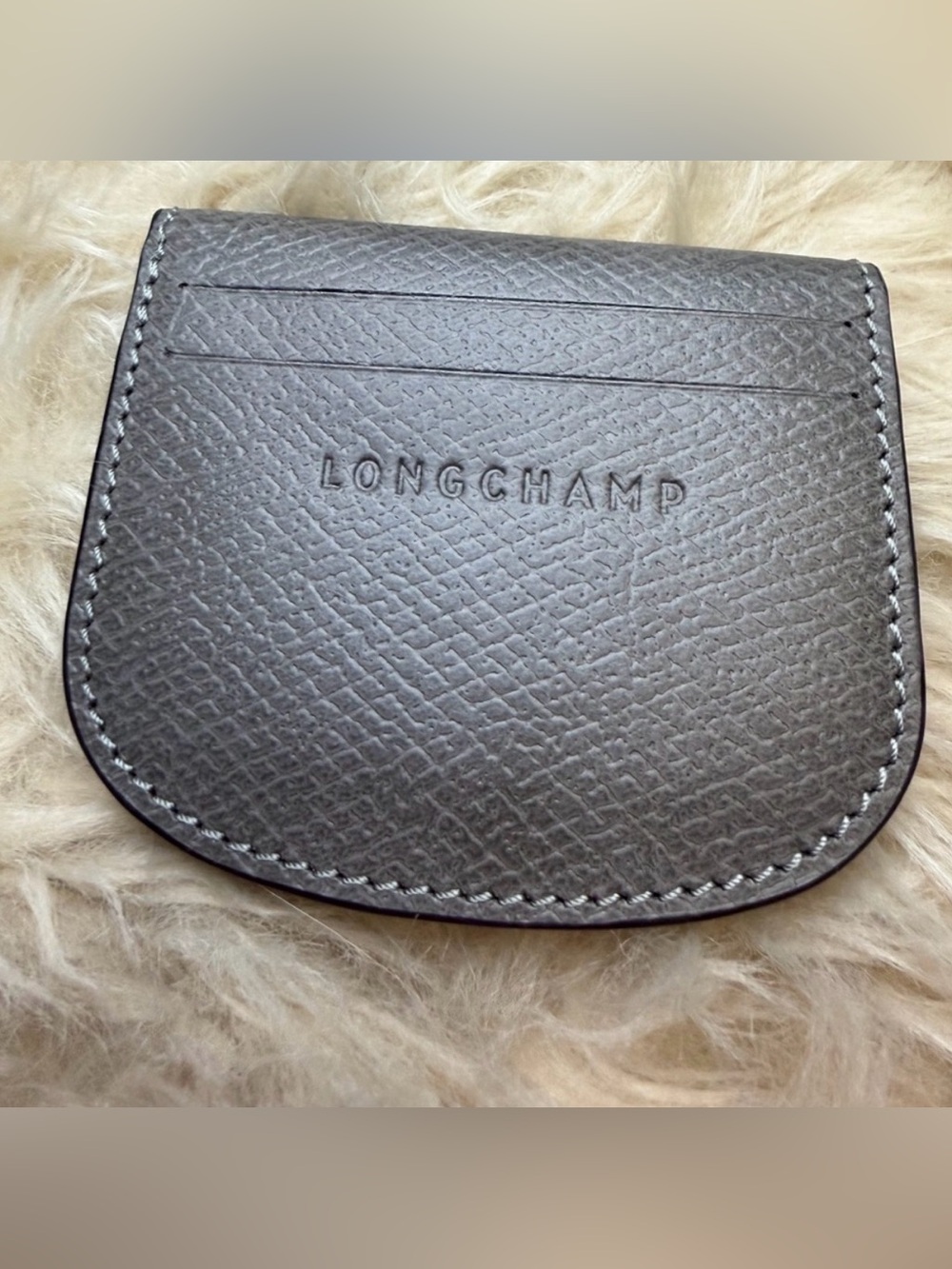 Longchamp Épure Leather Card Case - Picture 3 of 5